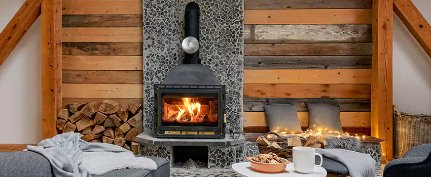 Thelin Hearth Products Direct Vent Gas Stove Fireplace Inspection in Central Falls, Rhode Island